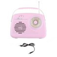 thumbnail image 1 of funtasica Radio Portable Matériau ABS avec Poignée BT 5.0 Design Rétro pour Maison Extérieur Rose, 1 of 9