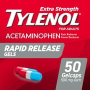 Tylenol Extra Strength Acetaminophen Rapid Release Gels, 50 Ct