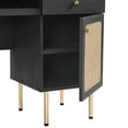 thumbnail image 5 of Computer Work Desk, Black, Wood, Home Office Business, Modern Contemporary HB34513, 5 of 9