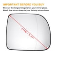 thumbnail image 3 of Reemplazo de vidrio del espejo retrovisor derecho para Renault Kangoo 97-01, 3 of 6