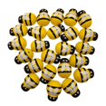 thumbnail image 1 of 48Pcs Creative Bee Crafts Decorative Bee Artware Painted Wooden Crafts (Yellow), 1 of 3