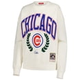 thumbnail image 2 of Women's Mitchell & Ness Cream Chicago Cubs Cooperstown Collection Laurel Pullover Sweatshirt, 2 of 3