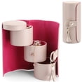 thumbnail image 1 of Vlando Viaggio Caja pequeña para joyería, accesorios esenciales de viaje para mujeres, regalos para viajeros, parejas, mamás, amigas, dama de honor, 1 of 5