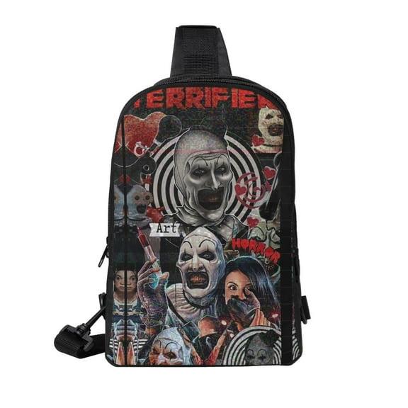 Terrifier Crossbody Sling Bag for Adults – Compact Chest Backpack for Travel, Work, Hiking, Walking, or Outdoor Use
