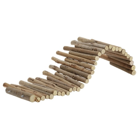 Unique Bargains Hamster Enclosure Wooden Hamster Fence Hamster Platforms Hamster Cage Accessories Wood Color 11.81 in