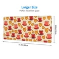 thumbnail image 4 of Disketp Gaming Mouse Pad Cups Of Tea Pattern Large Mouse Mat Long Extended Desk Pad Non-Slip Rubber Mice Pads Stitched Edges Thin Pad (11.8x31.5 Inch), 4 of 9