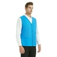 thumbnail image 4 of TOPTIE Adult Volunteer Work Vest Event Supermarket Apron Vests - Light Blue, 4 of 8