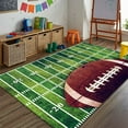 thumbnail image 1 of CHOK cdar Football Rug Playing Football Interesting Sports Scene Design Modern Football Non Slip Area Rug Floor, 1 of 4