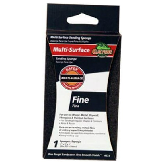 Gator 4633GA Jumbo Sanding Sponge, 100-Grit, 3x5-In. - Quantity 5