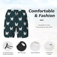 thumbnail image 3 of Gaeub Funny Chicken Print Mens Swim Trunks with Compression Liner,Board Shorts Quick Dry,Beach Swimwear with Pockets-Small, 3 of 6