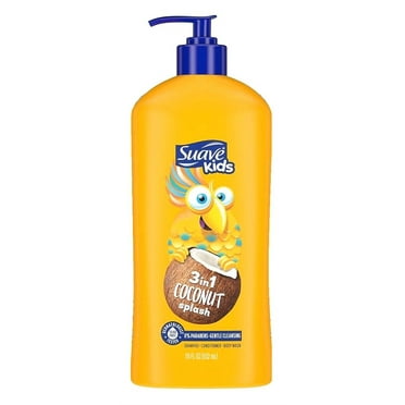 Suave Kids 3 In 1 Shampoo-Cond -Bodywash Coconut Splash 18 Ounce (532ml) (Pack of 2)