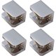 thumbnail image 1 of Paquete de 4 abrazaderas para vidrio, soporte para vidrio sin perforar (para vidrio plateado de 10 mm a 12 mm), 1 of 3