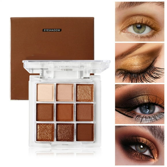 6 Pack/Set Eyeshadow Set Rich Colors Makeup Kit Black Blue Green Purple Brown Orange Eyeshadow Natural Glitter Shadow Pallet, Halloween Makeup Eye Shadow