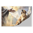 thumbnail image 2 of Lotusprinthandmade Jesus Golden Retriever Memorial Poster 16" x 24", 2 of 5