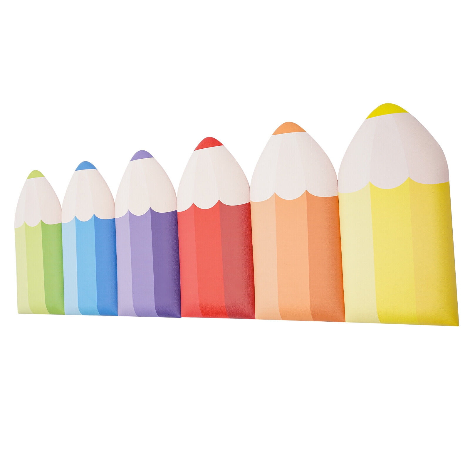 3D Pencil-Shaped Wall Padding Set – Child Safety Corner Guards, 6-Pack, Easy to Install, High-Impact Protection for Toddlers, Colorful and Fun Design for Home, Classroom, and Playrooms