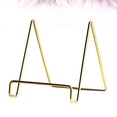 thumbnail image 2 of Metal Electroplated Portable Bookshelf Desktop Supporter Tablet Holder for Home Office (Golden), 2 of 5