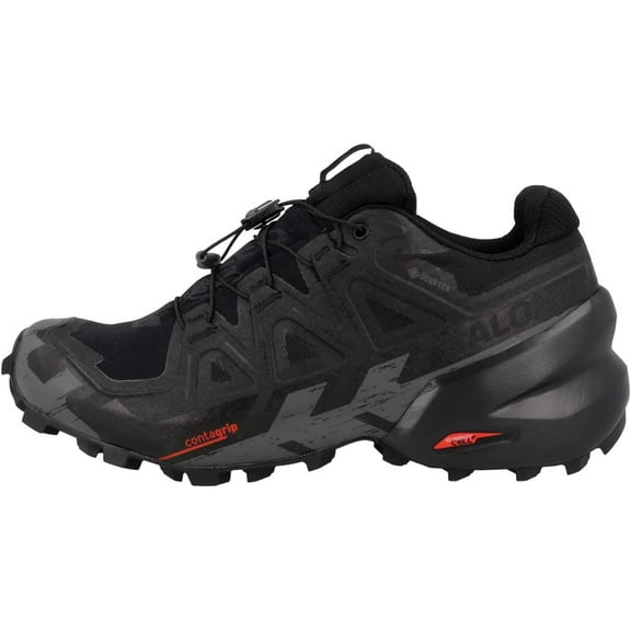 Salomon Women's Speedcross 6 Gore-Tex Trail Running Shoes, Black/Black/Phantom, Size 7.5