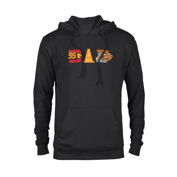 Disney and Pixar’s Cars Cozy Cone Dad Father’s Day Birthday - Pullover Hoodie for Adults - Customized-Black