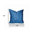 thumbnail image 3 of HomeRoots 18" X 18" Blue And White Zippered Ikat Throw Indoor Outdoor Pillow Cover, 3 of 5