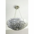 thumbnail image 2 of 517-SA Crystorama Lighting Broche - Six Light Chandelier in Timeless Style - 24.5 Inches Wide by 11 Inches High-Antique Silver Finish, 2 of 11