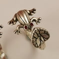 thumbnail image 2 of abierto de plata Vintage con diseño de animal, de de rana ajustable para mujeres, hombres, adolescentes, niñas y , Sunnimix Anillos abiertos, 2 of 5