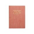 thumbnail image 2 of 2026 Daily Planner Pocket Notebook, A7 Hardcover Journal with Date Layout, Compact Schedule Organizer for Travel & Work, 100 Pages Thick Paper for Goal Tracking - Pink, 2 of 8