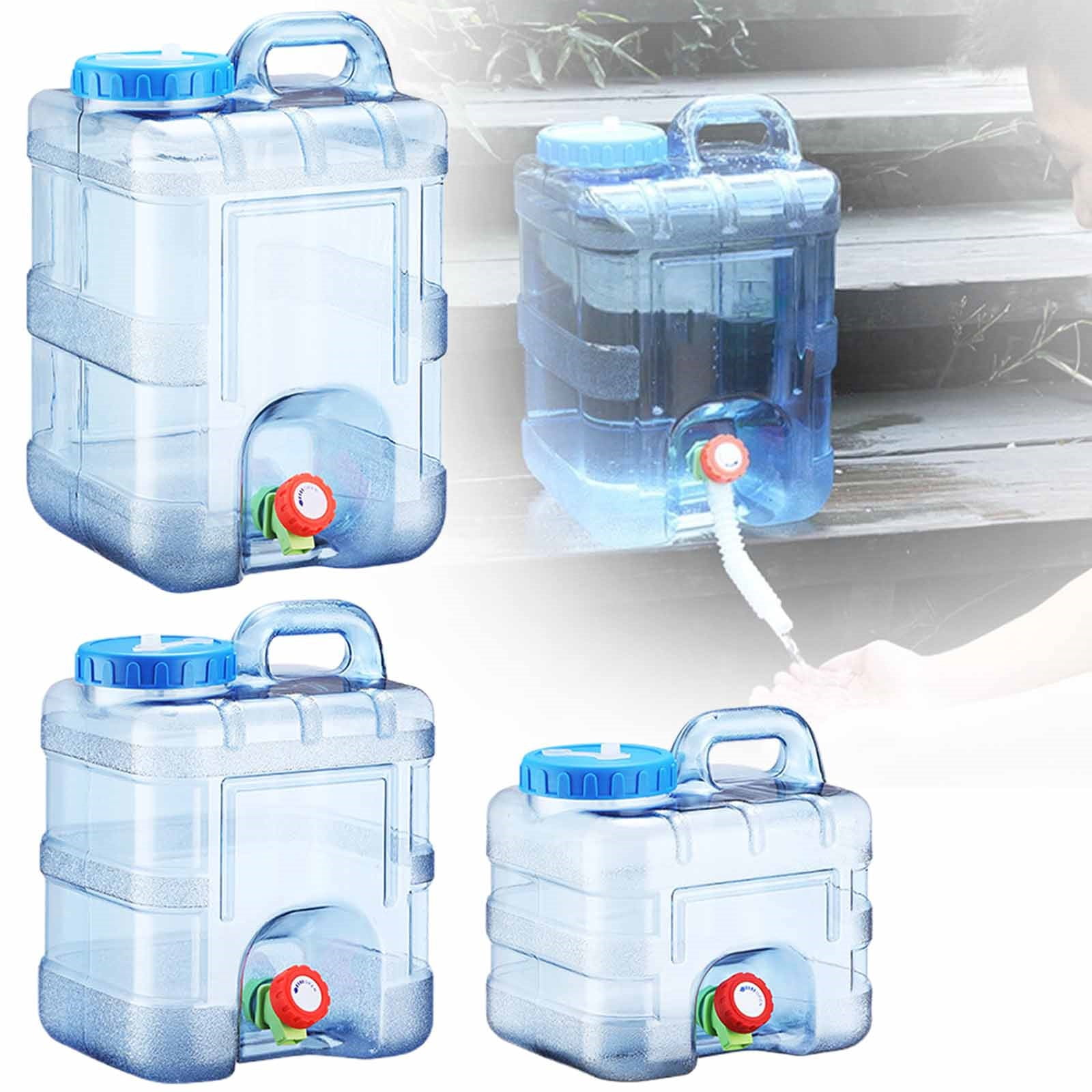 Outdoor Camping Square Water Tank Clear Out,Miayilima Camping Water Tank with Faucet Emergency Water Storage for Outdoor Camping Hiking 10 Liters