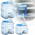 thumbnail image 5 of Clearance Storage Containers under $20,Camping Water Tank With Faucet Emergency Water Storage For Outdoor Camping Hiking, 5 of 9