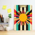 thumbnail image 2 of FORMRS Acrylic Clipboard with Low Profile Clip Standard A4 Letter Size, 12.5" x 9", Geometric Sun, 2 of 8
