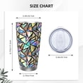 thumbnail image 4 of Cauagu Colored Glass Pattern 20oz Tumbler,Stainless Steel Vacuum Insulated Tumbler with Lid Insulated Coffee Mug Thermal Cup with Splash Proof Sliding Lid-Without Straw, 4 of 8