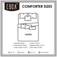 thumbnail image 5 of ESCA 7-Piece Kona Floral Black and White Comforter Set Queen Size, 5 of 5