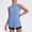 Blue, variant on Wovilon Women's Sleeveless Crew Neck Tank Top with Curved Hem, Loose Fit Solid Color Casual Summer Shirt, Breathable Polyester Blend Workout Top for Everyday Wear