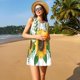 thumbnail image 3 of Balery Sunflowers (2) Vestidos de verano para mujer con estampado: vestido holgado sin mangas, vestido playero informal y cómodo para días calurosos., 3 of 7