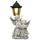 thumbnail image 1 of Estatuas de ángeles solares de resina con forma de dos ángeles, 33,5 cm, con luz, 1 of 3