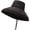 Black, variant on CoCopeaunts Large Bucket Hats Wide Brim Suncreen Basin Hat for Women Foldable Outdoor Travel Adjustable Chin Strap Fisherman Hat