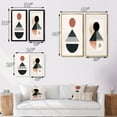 thumbnail image 4 of Designart "Visionary Retro Moon in Geometric Minimalism VI" Transitional Wall Art Set Of 2 - Abstract Pink Canvas Set For Living Room Decor, 4 of 6