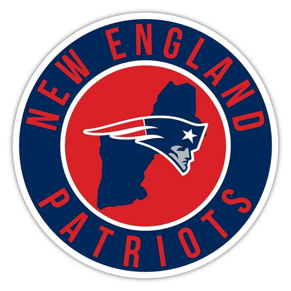 New England Patriots 15" State Circle Sign