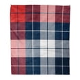 thumbnail image 1 of POGLIP Flannel Throw Blanket Classic Red Blue and White Checkered Plaid Pattern Printing Adjustable Colors Fun Garment 50x60 Inch Lightweight Cozy Plush Fluffy Warm Fuzzy Soft, 1 of 4