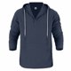 thumbnail image 2 of Ceisia Men's Oversize Hooded Half-Placket Flax Long-Sleeve Top Multi-Solid for Spring/Summer Gift, 2 of 6