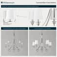 thumbnail image 6 of Millennium Lighting  Artemis 5/6 Chandelier Ceiling Light Polished Nickel - 5, 6 of 6