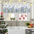 thumbnail image 6 of Kitchen Curtain Valance for Windows Spring Floral Hydrangeas 1 Panel, 54 x 18 Inch Rod Pocket Valance Window Treatments Short Curtains for Bathroom Bedroom, 6 of 6