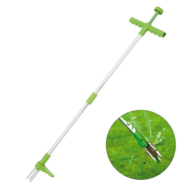 Manual Weeding Tool Steel Garden Hand Puller | Multifunctional Weed Remover For Dandelions Thistles Crabgrass | Ergonomic Handle | Heavy Duty Wear-Resistant | 1 Piece