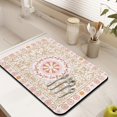 thumbnail image 2 of Washable Rubber Boho Style Vintage Floral Dish Drying Mats for Kitchen Counter Home Large Coffee Bar Pad Accessories and Decor for Utensils Stemware 18''x24'', 2 of 4