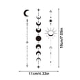 thumbnail image 3 of 1/2pcs Moon Tattoo Stickers Waterproof Long-lasting Arm Chest Simulation Item Plant Female, 3 of 8