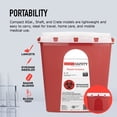 thumbnail image 4 of Dynarex Sharps Container, Thermoplastic Container with Translucent Lid, 6 Gallon, 12 Count, 4 of 7