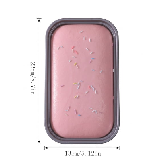 Ultra Soft Dessert Cake Squishy Toy, Moist Box Shaped Slow Rising Sensory Stress Ball, Soft Eva Squeeze Toy, Realistic Bakery Novelty Gift For Adults, Home Travel Party Favor