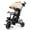 Khaki, variant on AILEEKISS 8-in-1 Kids Tricycle with Parental Bar, Folding Ride Trike for Child 1-6 Years, Khaki
