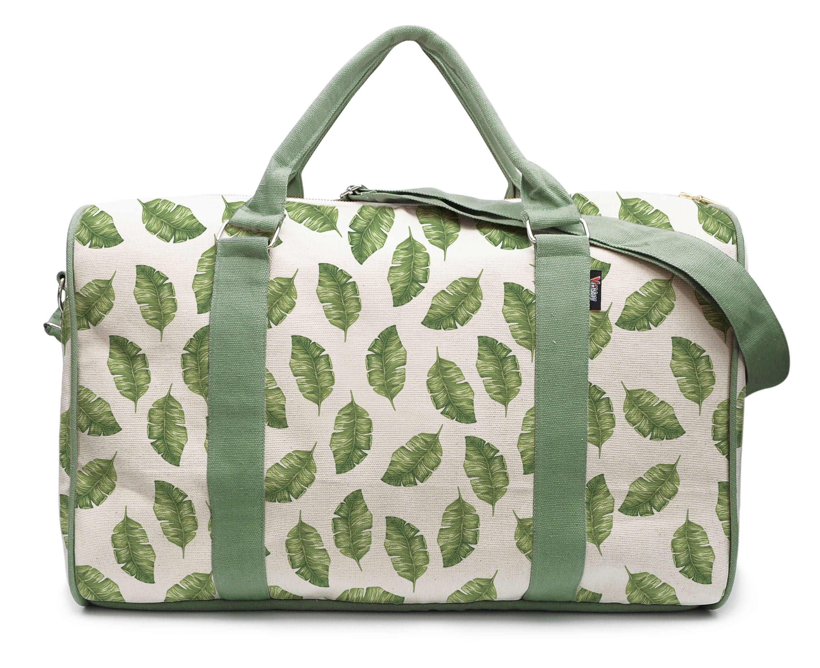 WIHVE Gym Bag with Shoes Compartment Llama Tropical Cactus Travel Duffel Bag