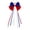 colorful#269, variant on Patriotic Hair Bows USA Flag Print Scrunchies Red White Blue Hair Ties for Independence Day, 5.5-inch Diameter Ribbed Polyester, Set of 7 for Ponytails Braids Buns and Festive Accessories