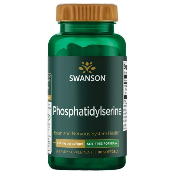 Swanson Sunflower Phosphatidylserine Soy-Free 100 Milligrams 90 Sgels
